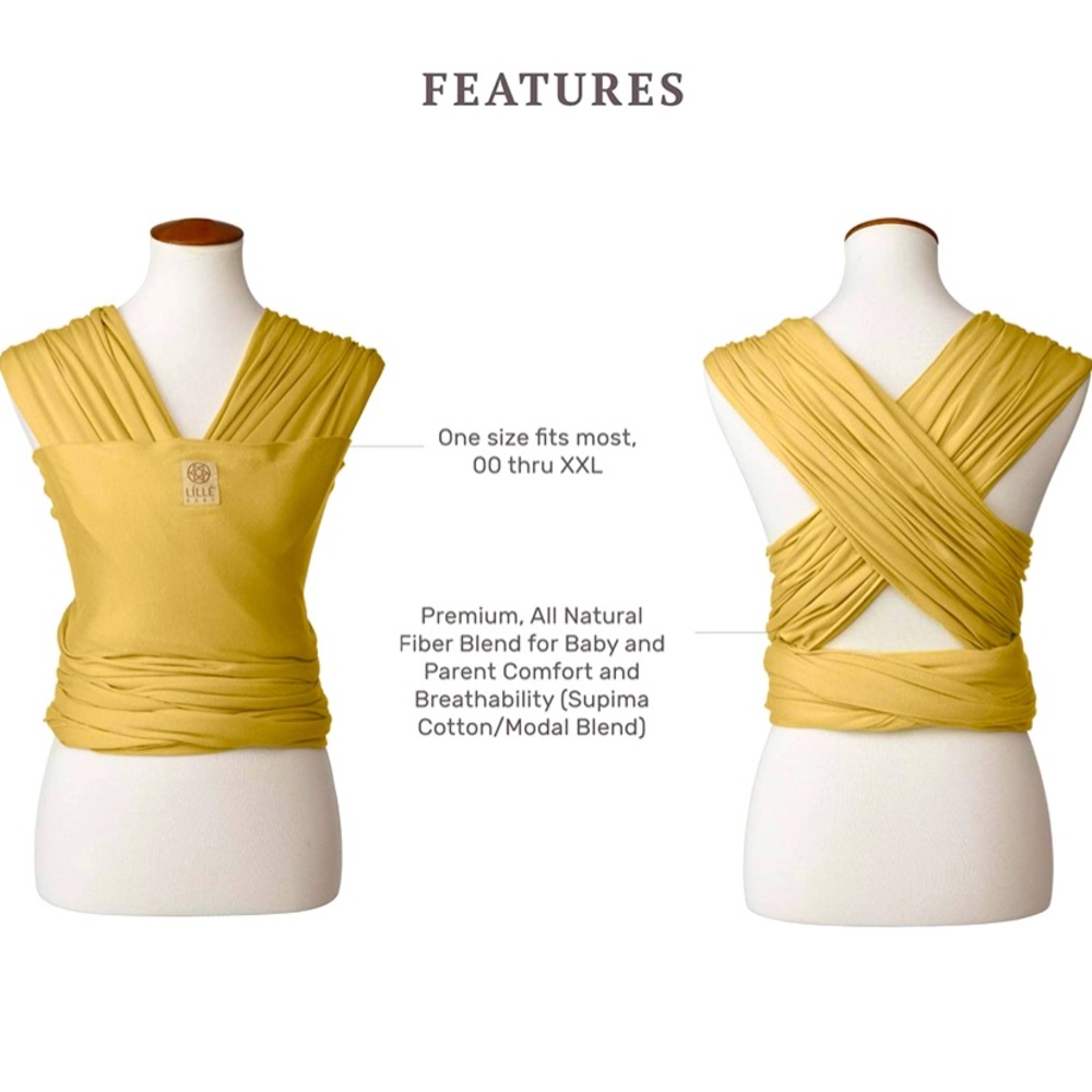 LÍLLÉbaby Tie The Knot Wrap Baby Carrier / Honey